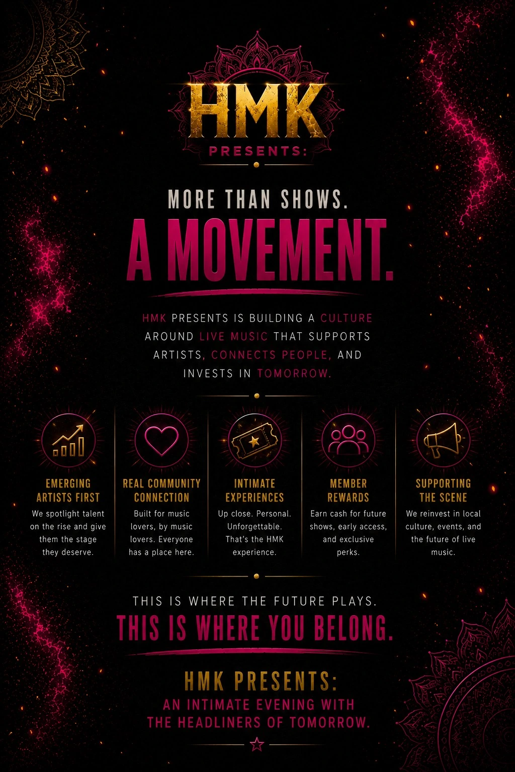 HMK Presents — more than shows, a movement